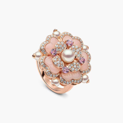 Collier, perles, rose, Sahara ￼